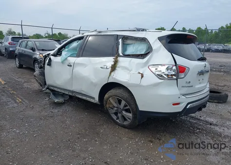 2015 Nissan Pathfinder Platinum z USA, uszkodzony, nr VIN 5N1AR2MN5FC711062